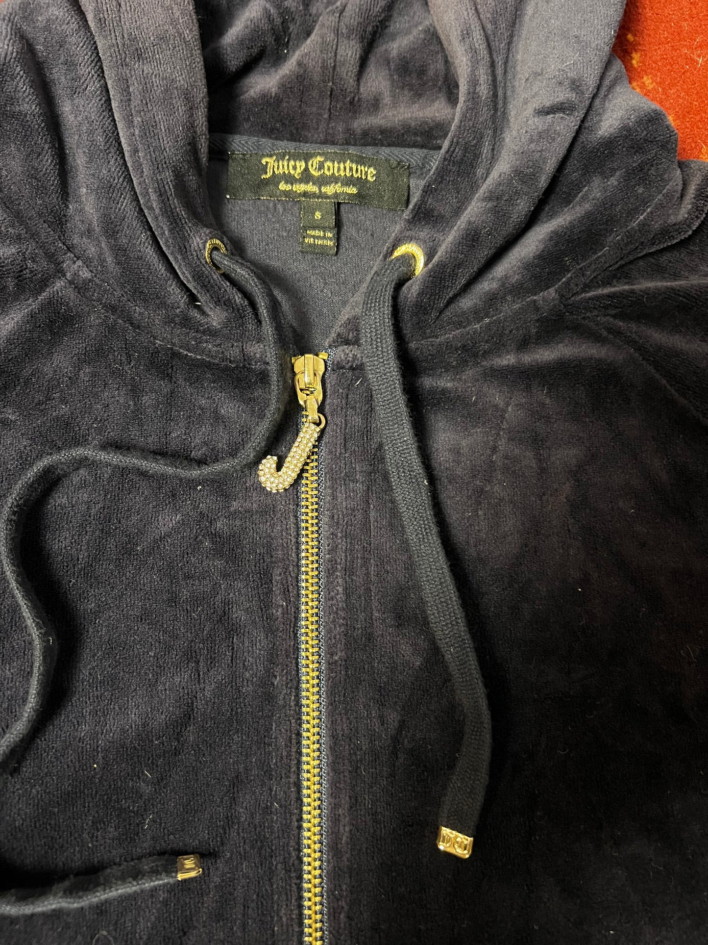 HOODIE JUICY COUTURE VELOUR ZIP