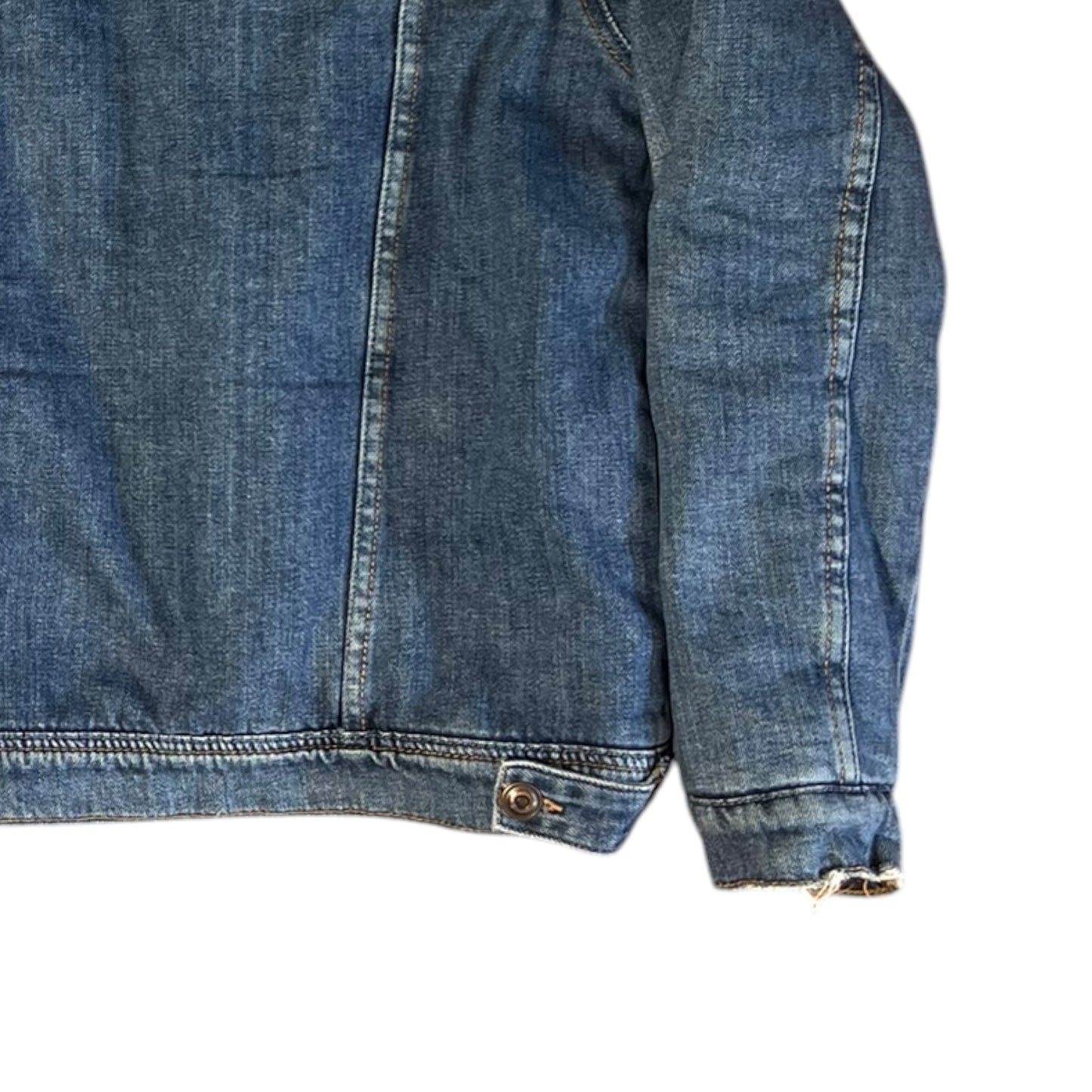 CHAMARRA DENIM CON BORREGO TALLA M