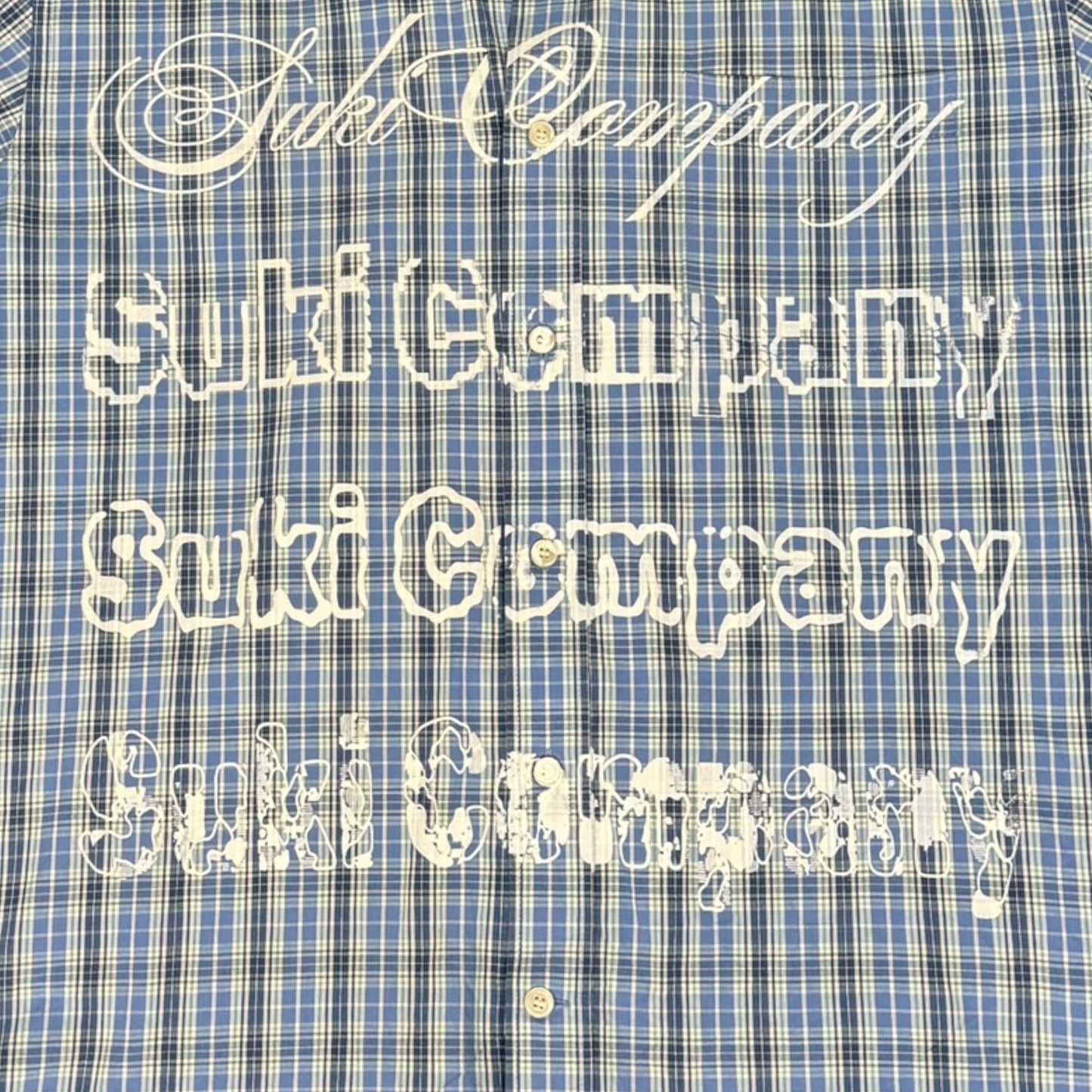 CAMISA SUKI MANGA CORTA SERIGRAFÍA BLANCA SK221