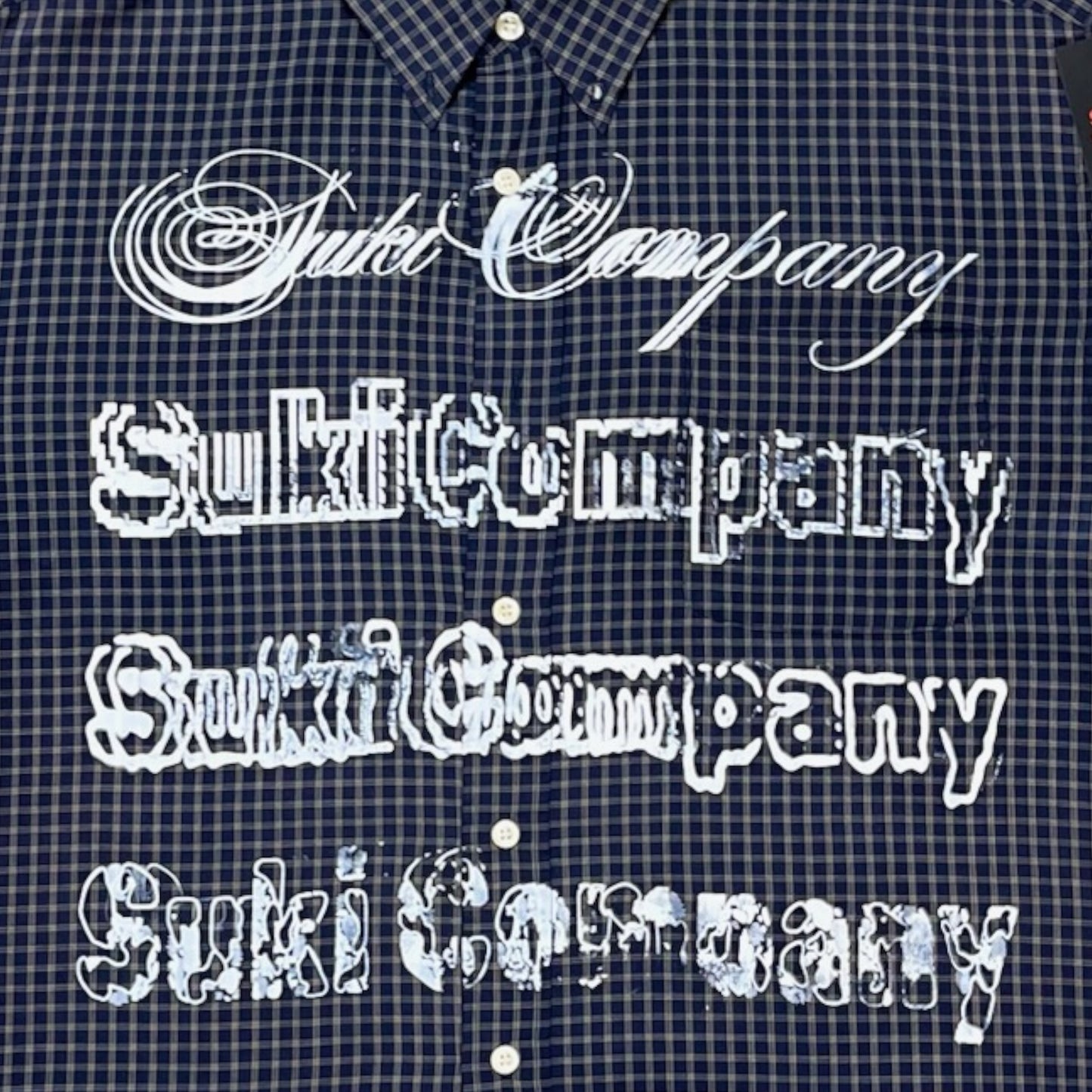CAMISA SUKI MANGA CORTA SERIGRAFÍA BLANCA SK226