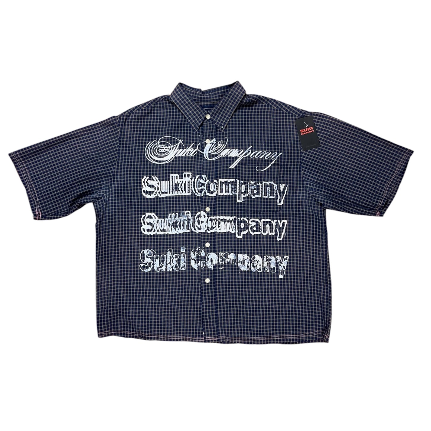 CAMISA SUKI MANGA CORTA SERIGRAFÍA BLANCA SK226