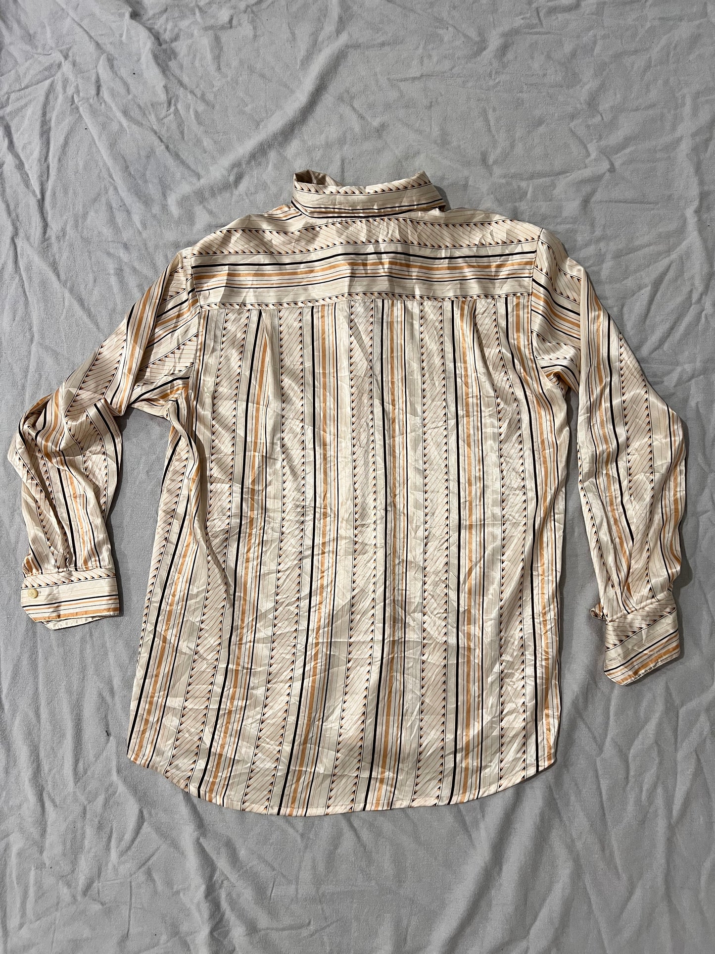 CAMISA VINTAGE RALLAS VEIGE Y CAFÉ