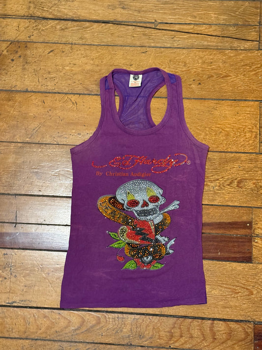 BLUSA ED HARDY MORADA