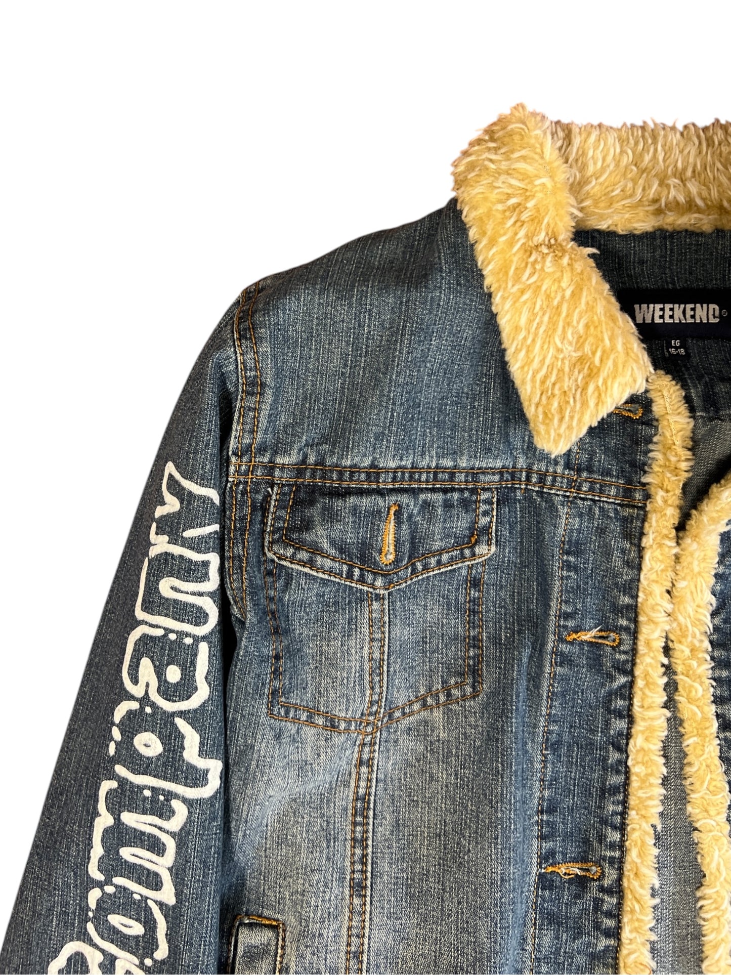 CHAMARRA DENIM BORREGO SUKI WKSB01