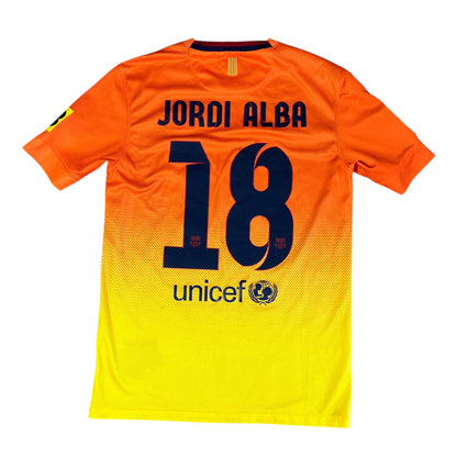 Nike Barcelona Mens SS Away Shirt 2012/13 JORDI ALBA 18