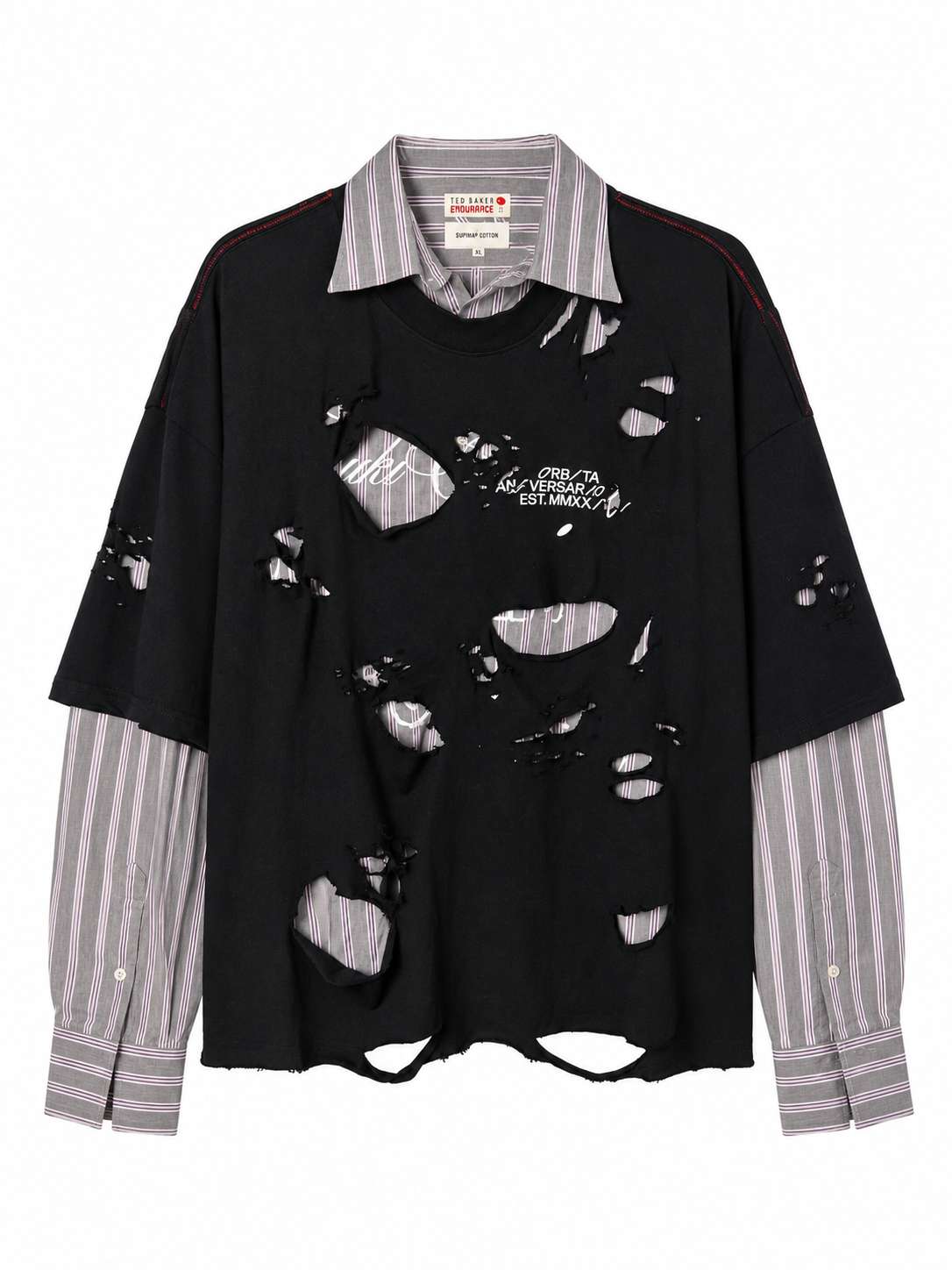 CAMISA SUKI TEESHIRT DESTRESS GRAFICO BLANCO TALLA M
 SK251