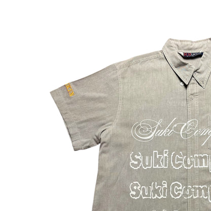 CAMISA SUKI MANGA CORTA SERIGRAFÍA BLANCA SK225
