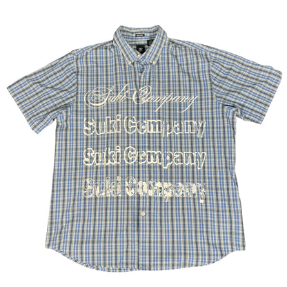CAMISA SUKI MANGA CORTA SERIGRAFÍA BLANCA SK221