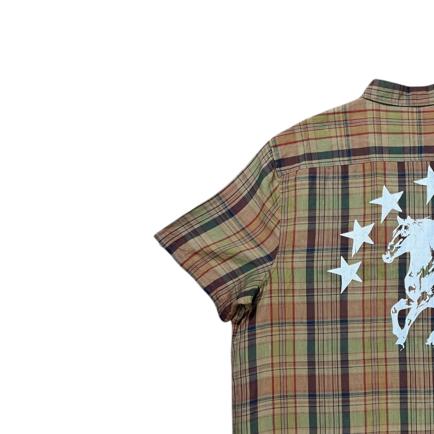 CAMISA SUKI MANGA CORTA SERIGRAFÍA BLACA SK230