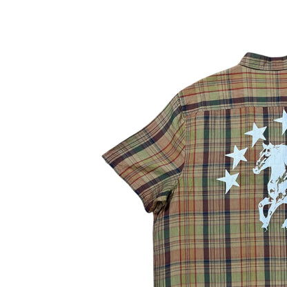 CAMISA SUKI MANGA CORTA SERIGRAFÍA BLACA SK230