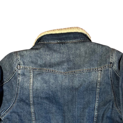 CHAMARRA DENIM CON BORREGO TALLA M