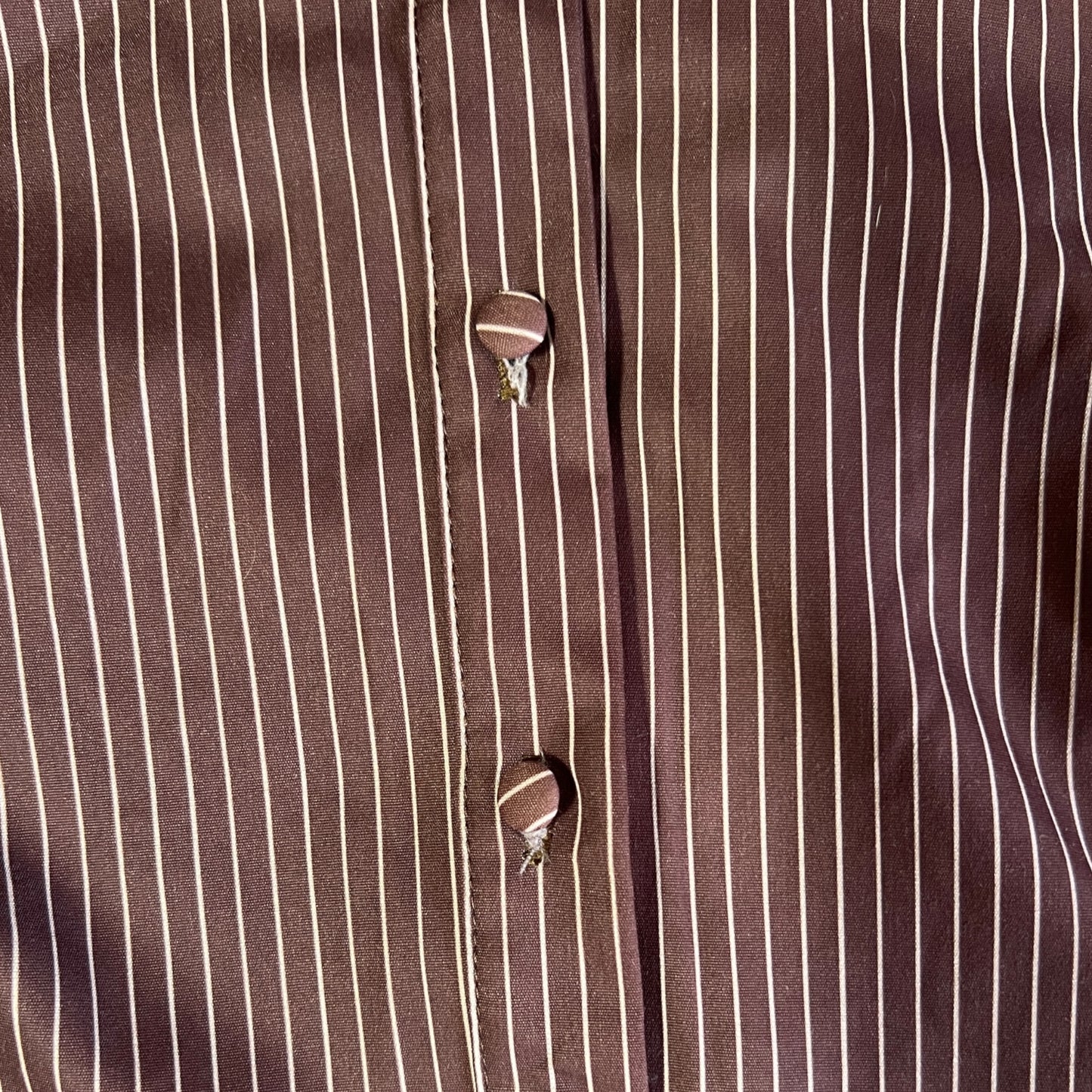 CAMISA ENTALLADA MANGA CAMPANA CAFÉ
