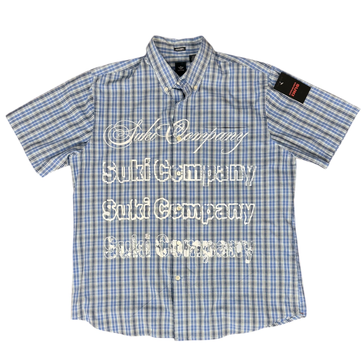 CAMISA SUKI MANGA CORTA SERIGRAFÍA BLANCA SK205