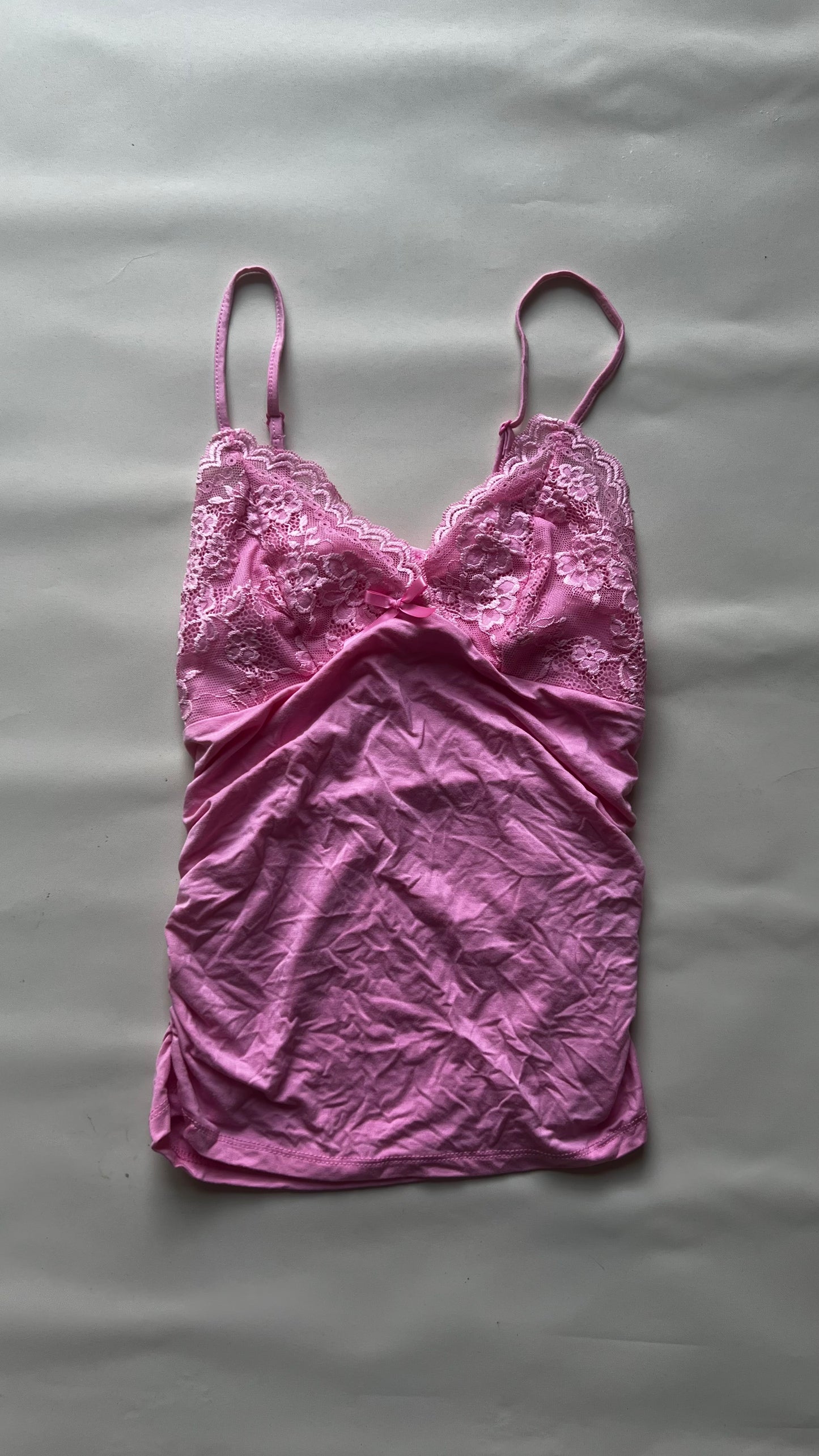 Top con Encaje Rosa