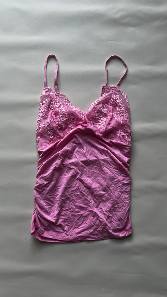 Top con Encaje Rosa