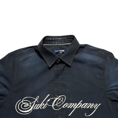 CAMISA SUKI MANGA CORTA SERIGRAFÍA BLANCA SK223