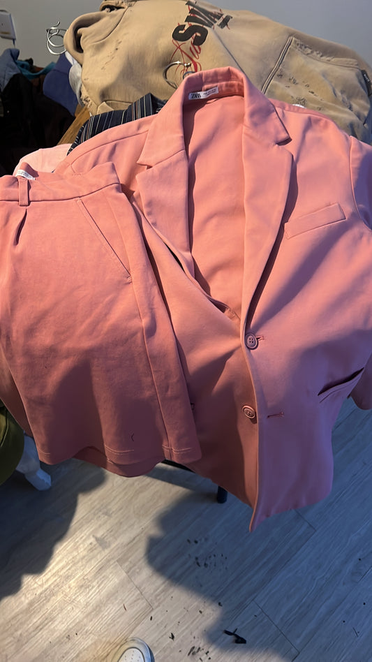 CONJUNTO ROSA BLAZER