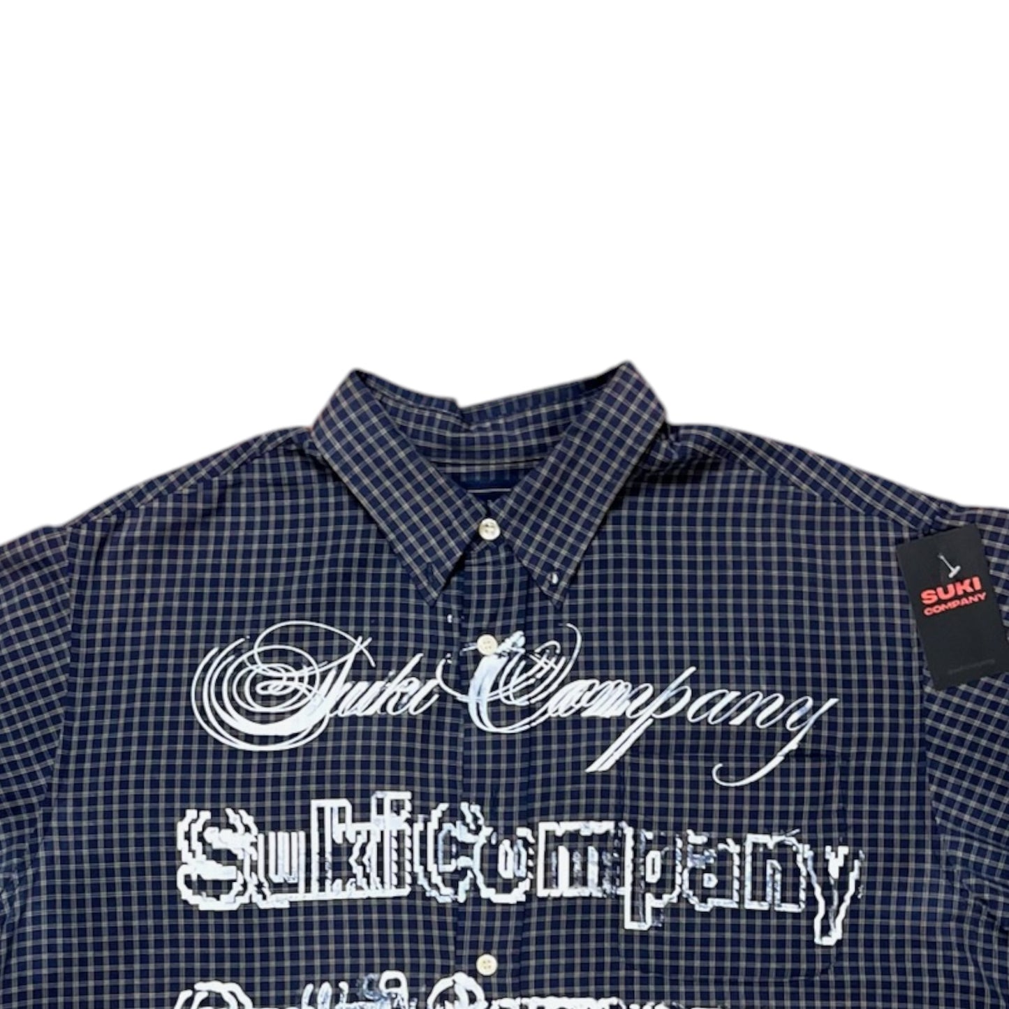 CAMISA SUKI MANGA CORTA SERIGRAFÍA BLANCA SK226