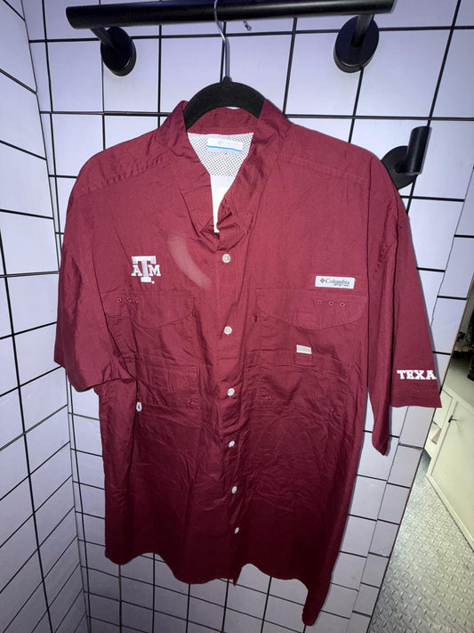 Camisa Culumbia Guinda Talla L