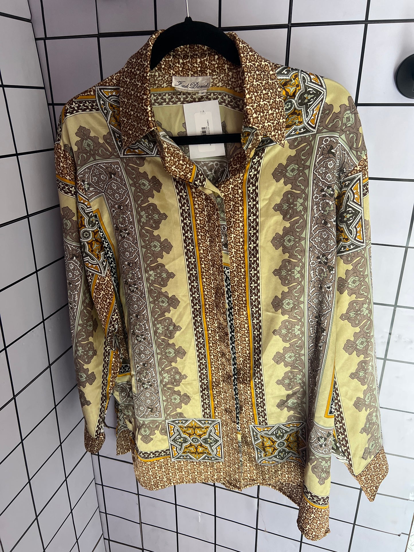 CAMISA VINTAGE 80´ SATINADA