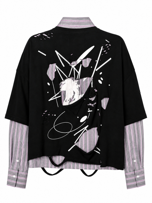 CAMISA SUKI TEESHIRT DESTRESS GRAFICO BLANCO TALLA M
 SK251