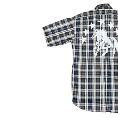 CAMISA SUKI MANGA CORTA SERIGRAFÍA BLANCA SK218