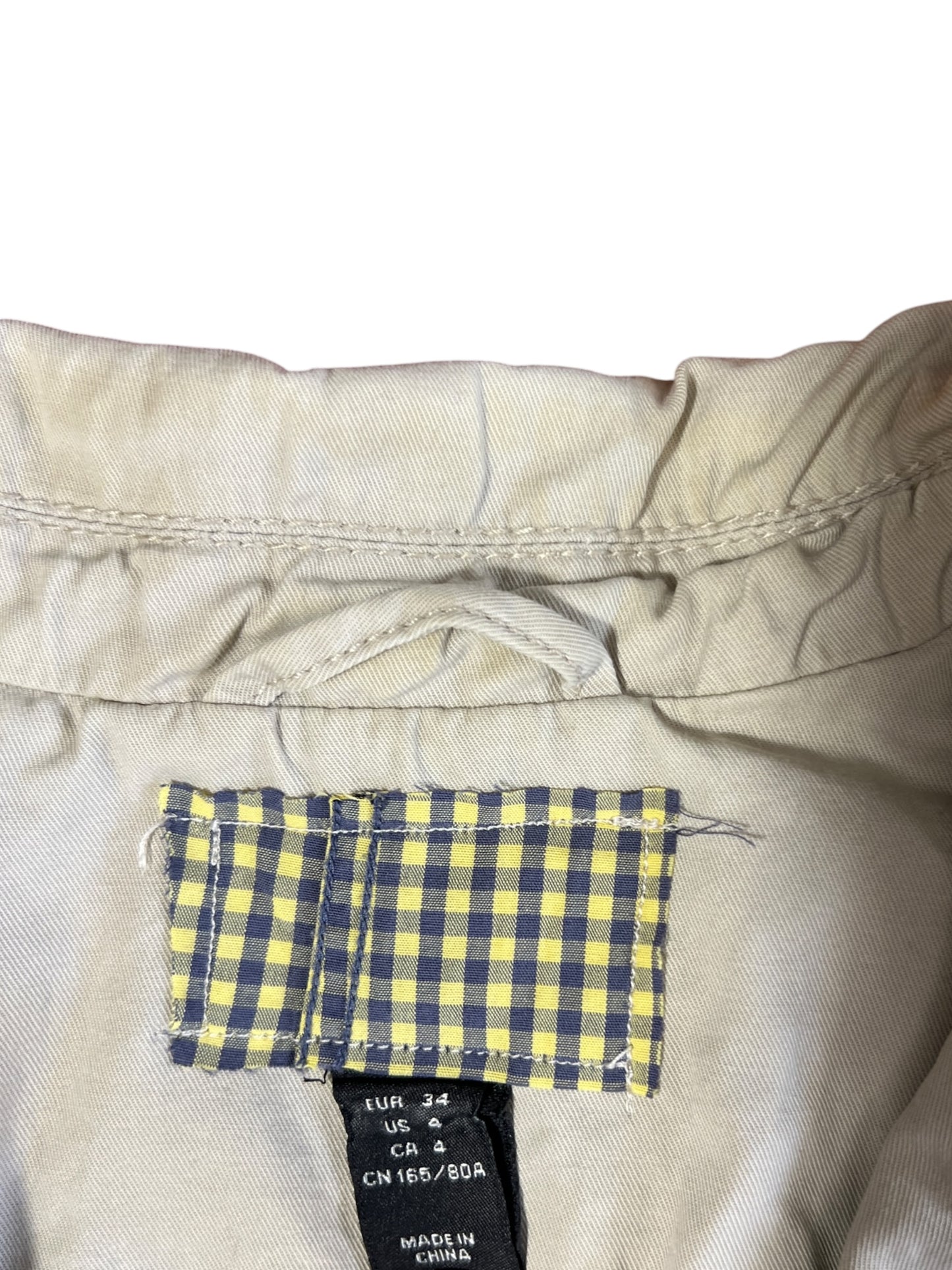 JACKET BEIGE SIKI LETTER PRINT