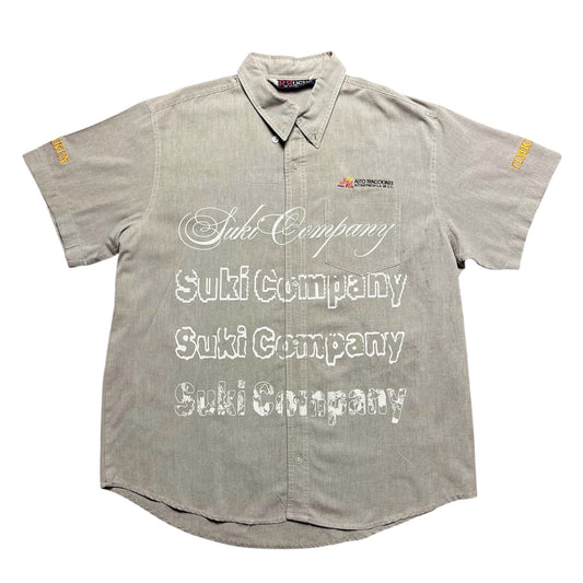 CAMISA SUKI MANGA CORTA SERIGRAFÍA BLANCA SK225