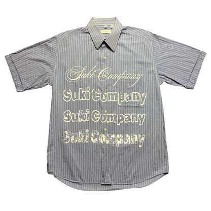 CAMISA SUKI MANGA CORTA SERIGRAFÍA BLANCA SK224