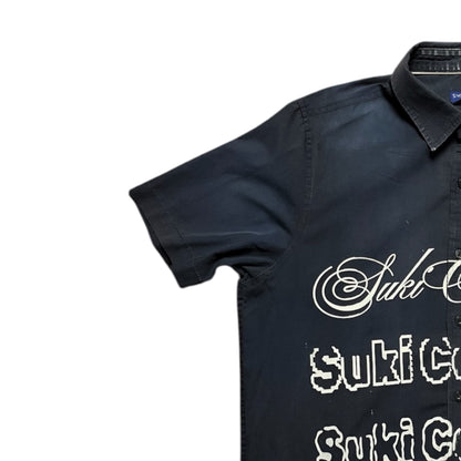 CAMISA SUKI MANGA CORTA SERIGRAFÍA BLANCA SK223