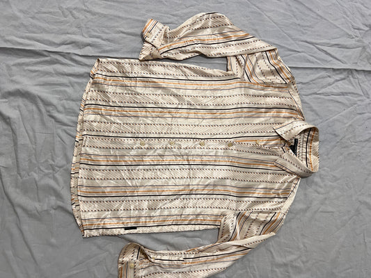 CAMISA VINTAGE RALLAS VEIGE Y CAFÉ