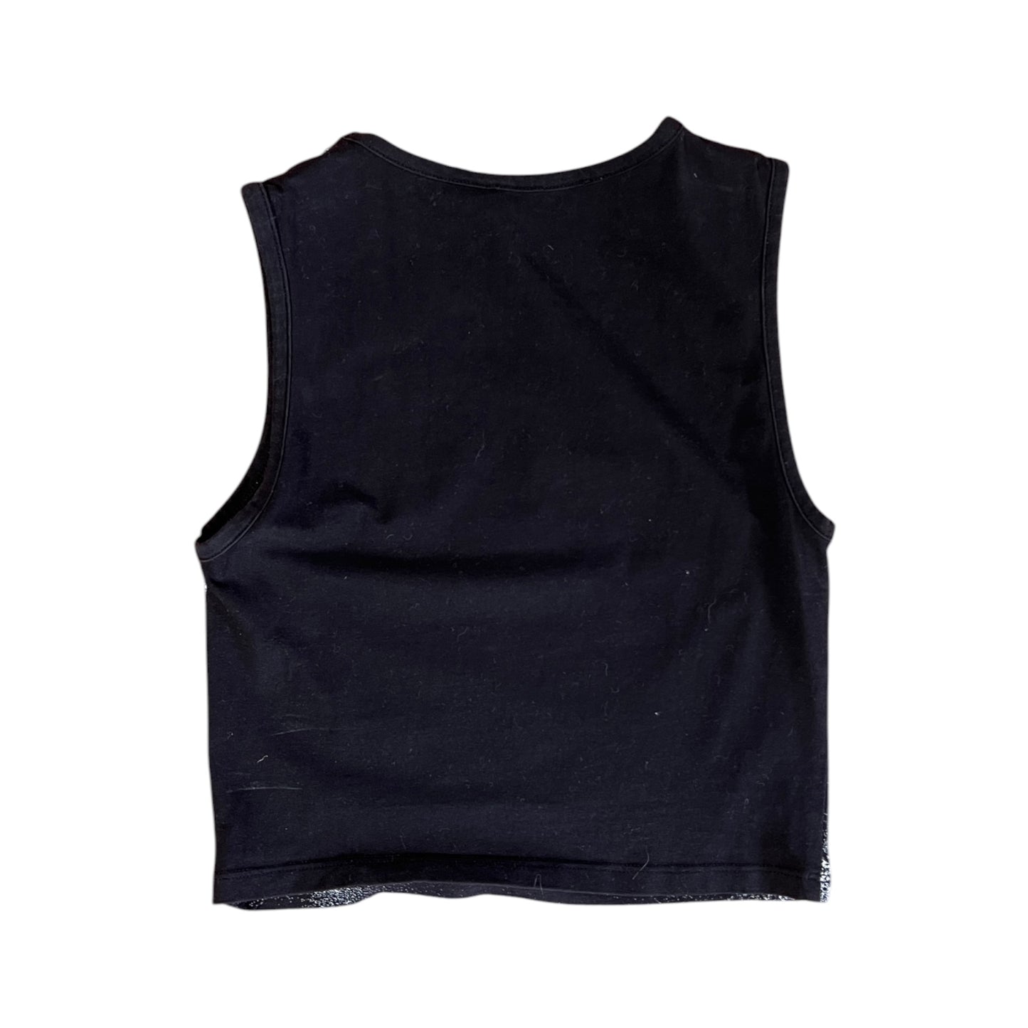 Jaded London Women's Black and Silver Crop-top