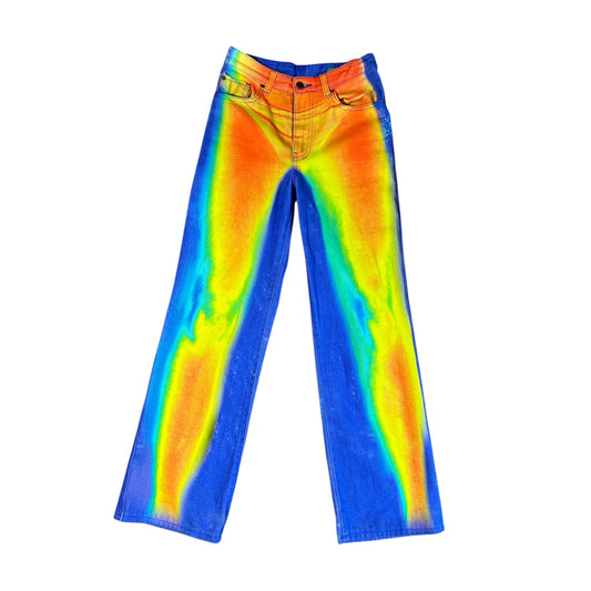 RARE JADED London Touch Me Jeans- Heatmap Print | Petite US6 W28