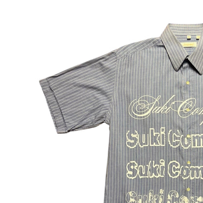 CAMISA SUKI MANGA CORTA SERIGRAFÍA BLANCA SK224