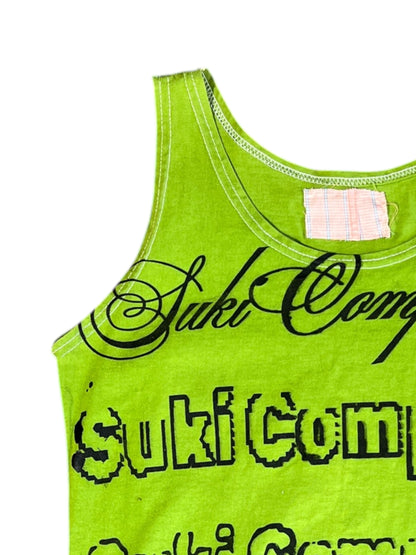 TANK TOP SUKI LETTER PRINT