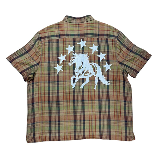 CAMISA SUKI MANGA CORTA SERIGRAFÍA BLACA SK230