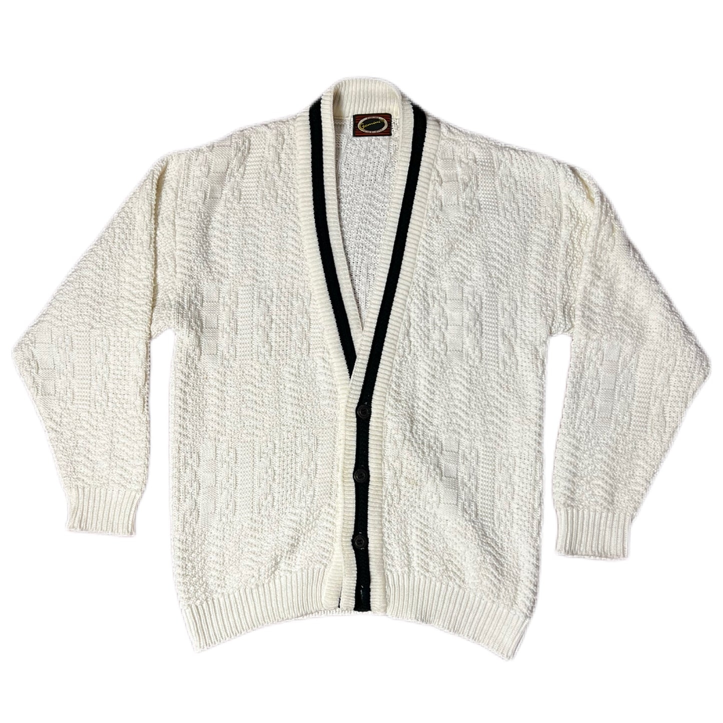 SUÉTER CARDIGAN  VINTAGE BLANCO