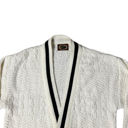 SUÉTER CARDIGAN  VINTAGE BLANCO