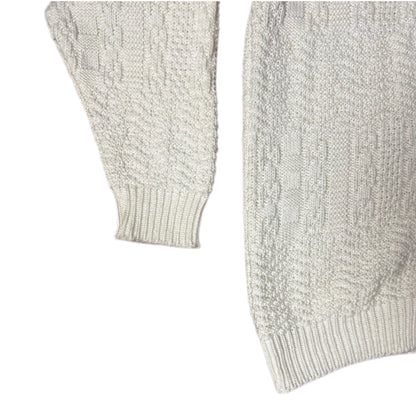 SUÉTER CARDIGAN  VINTAGE BLANCO