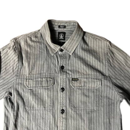 CAMISA VOLCOM GRIS RAYAS