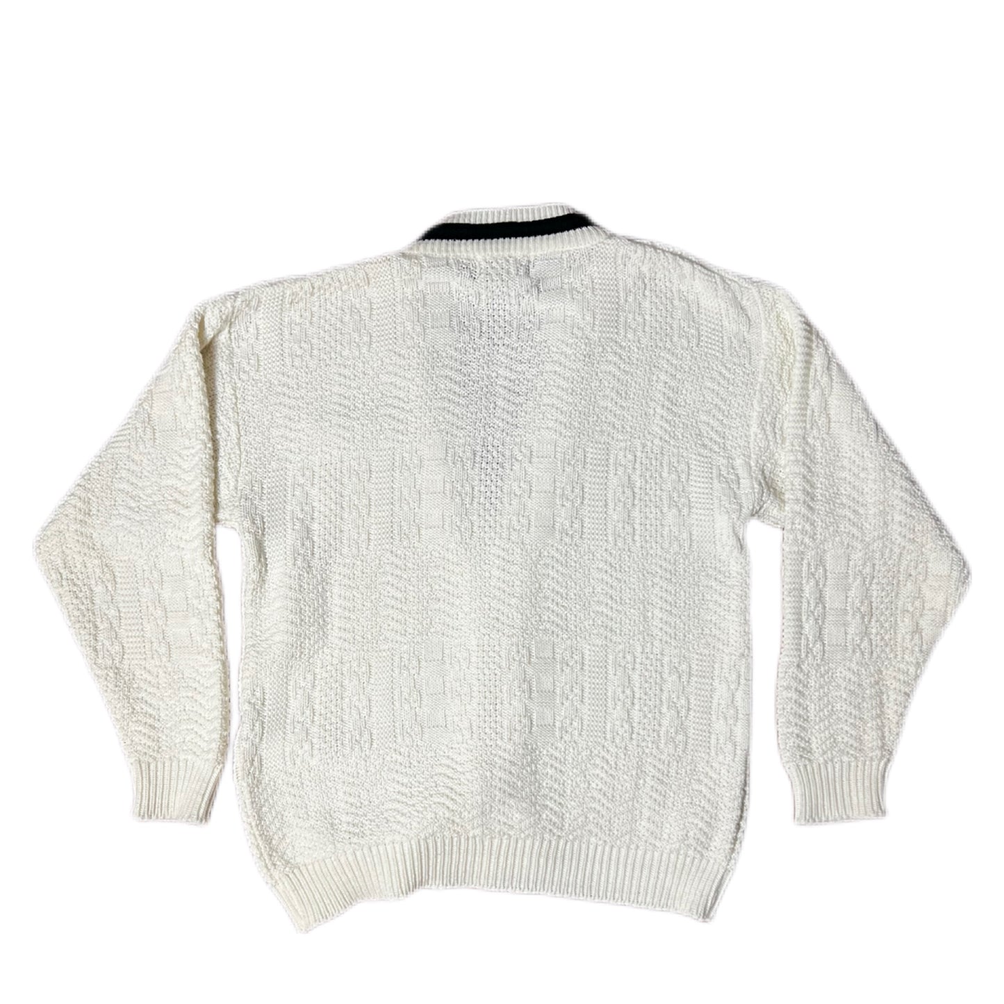 SUÉTER CARDIGAN  VINTAGE BLANCO