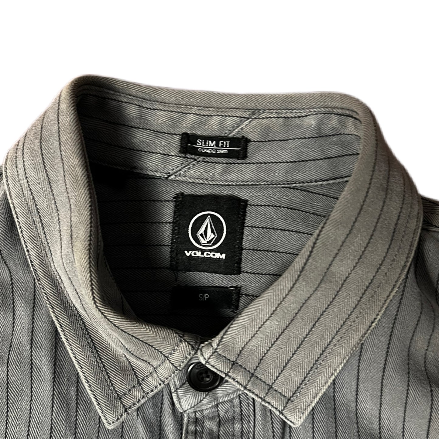 CAMISA VOLCOM GRIS RAYAS