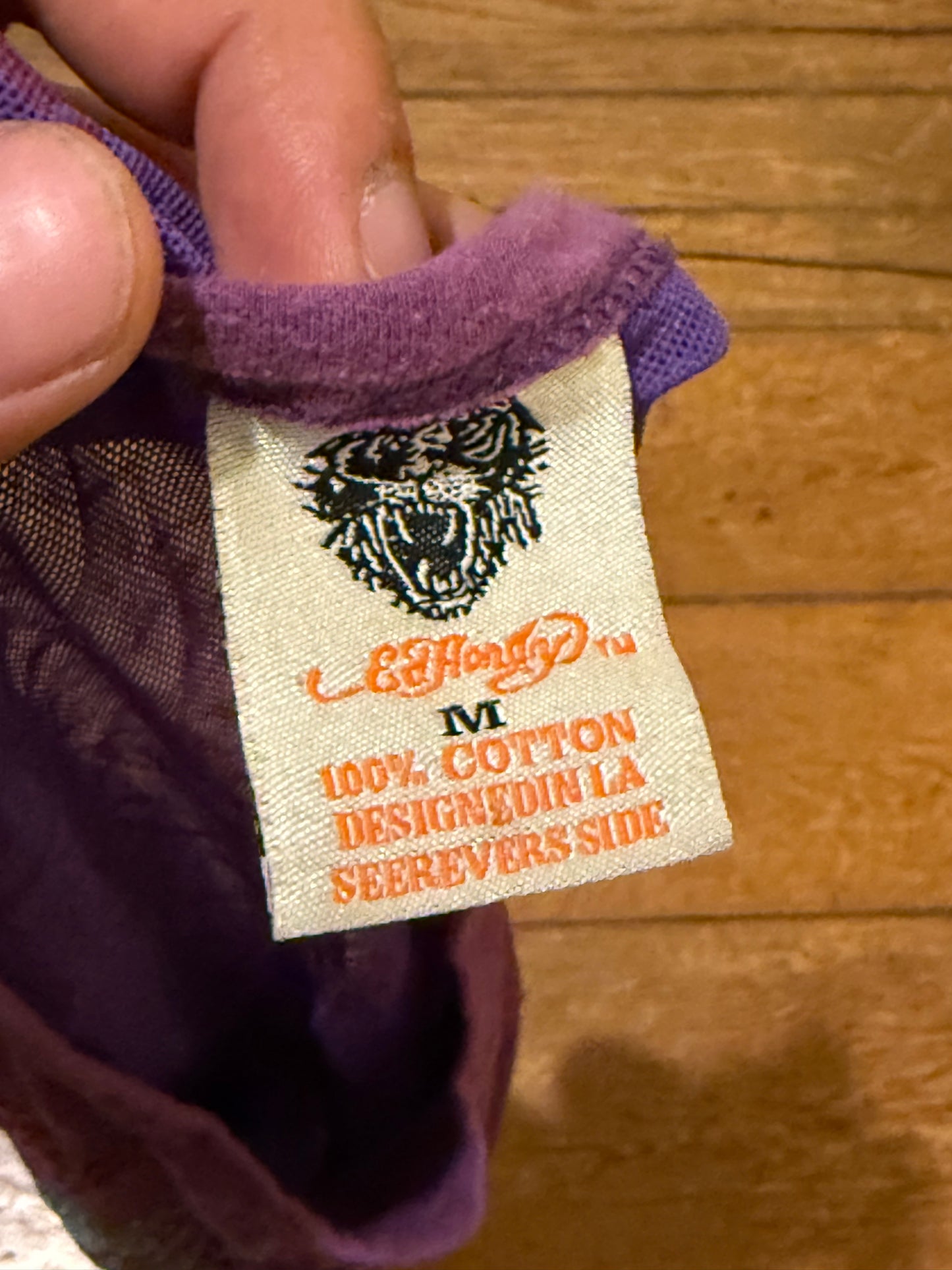 BLUSA ED HARDY MORADA