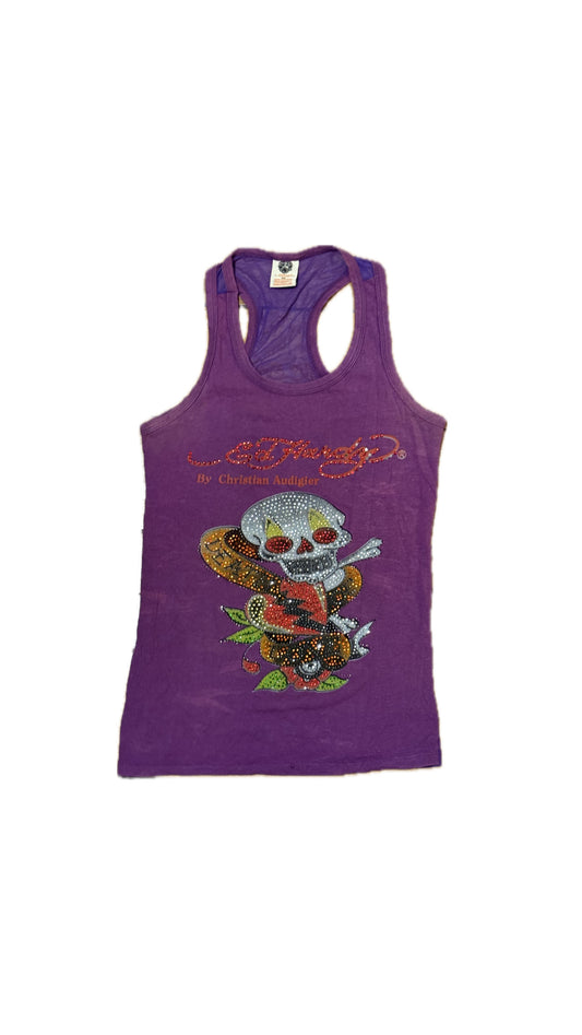 BLUSA ED HARDY MORADA