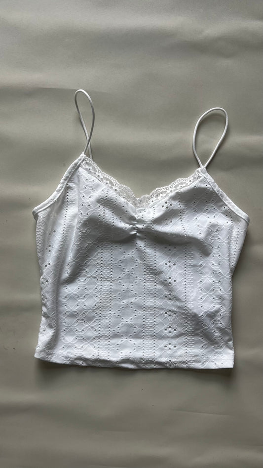 Top Encaje Blanco S