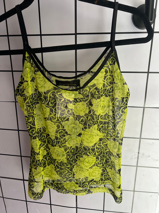 TOP MESH COLOR VERDE