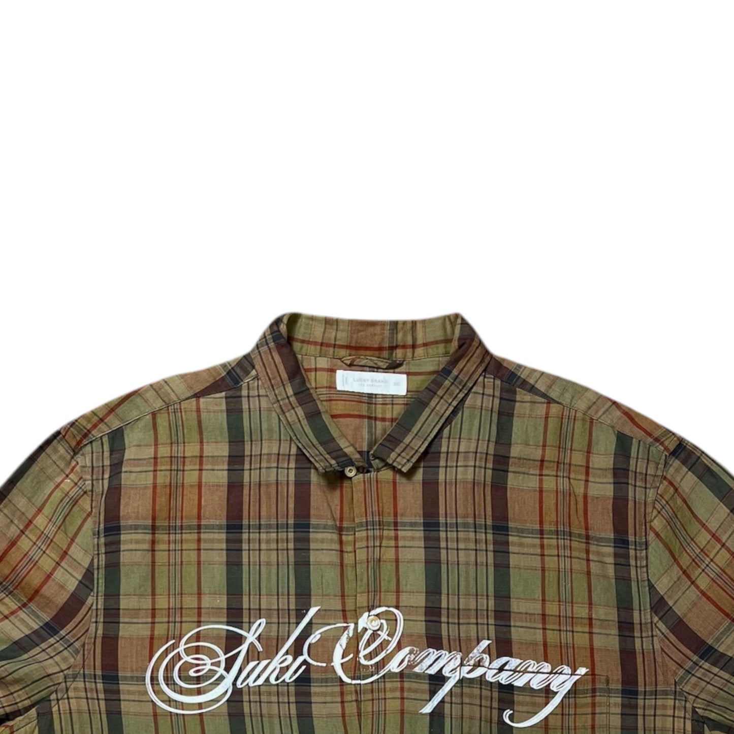 CAMISA SUKI MANGA CORTA SERIGRAFÍA BLACA SK230