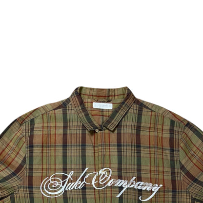 CAMISA SUKI MANGA CORTA SERIGRAFÍA BLACA SK230