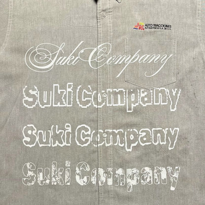 CAMISA SUKI MANGA CORTA SERIGRAFÍA BLANCA SK225