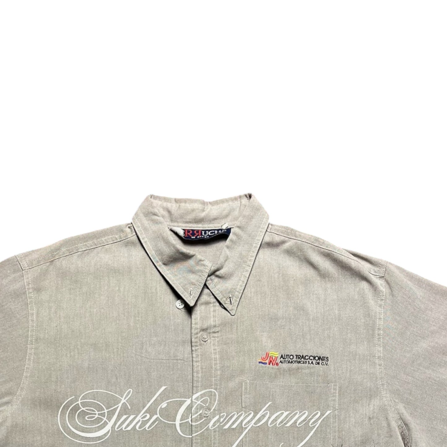CAMISA SUKI MANGA CORTA SERIGRAFÍA BLANCA SK225